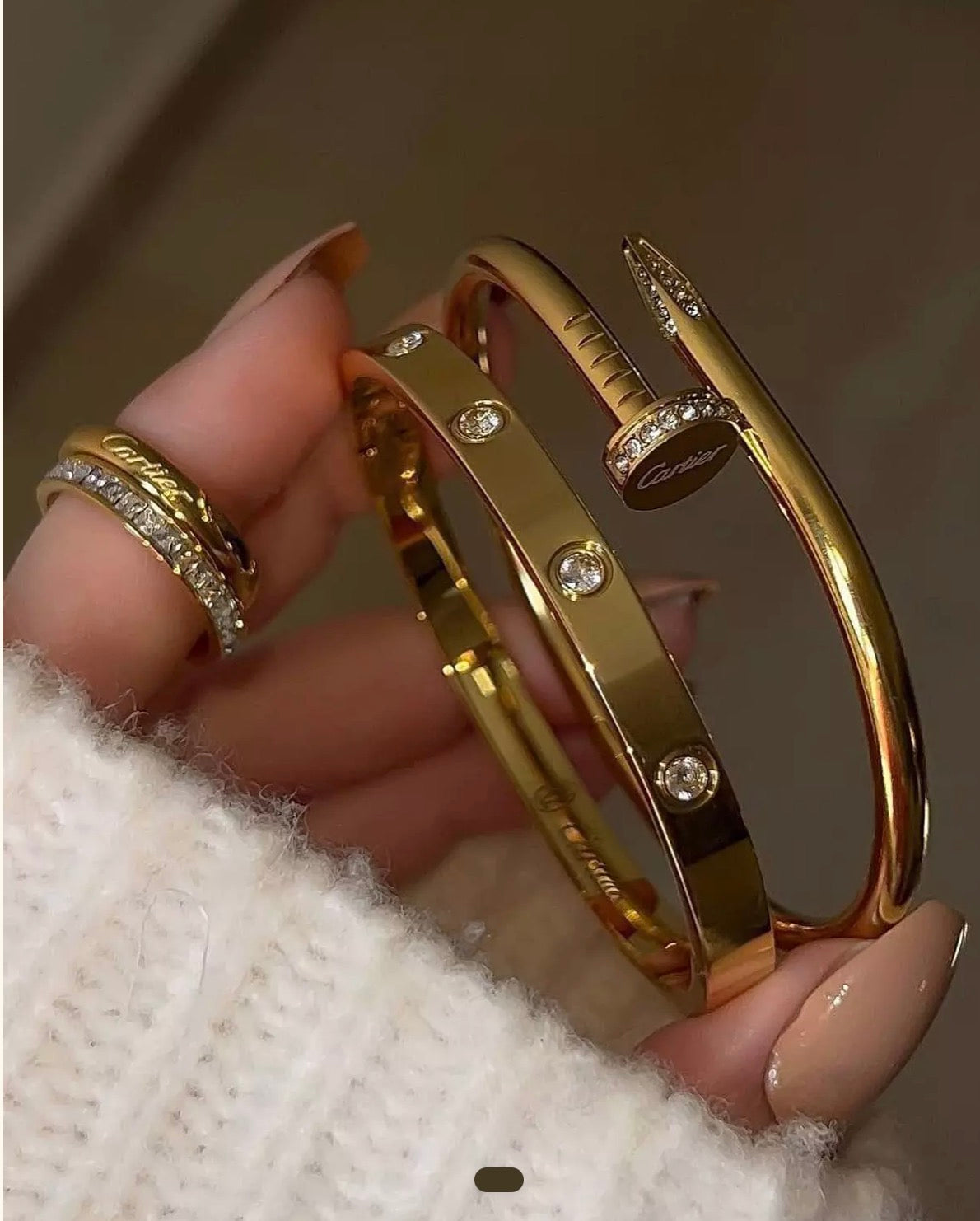 Nail/Cartier/ twins set