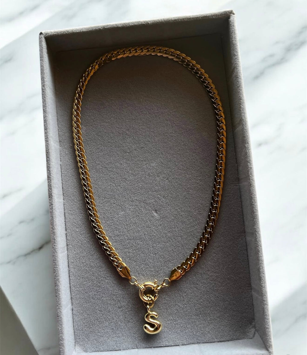 Necklace with letter