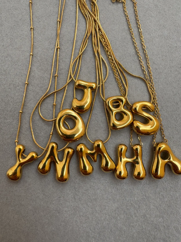 Bubbly initials