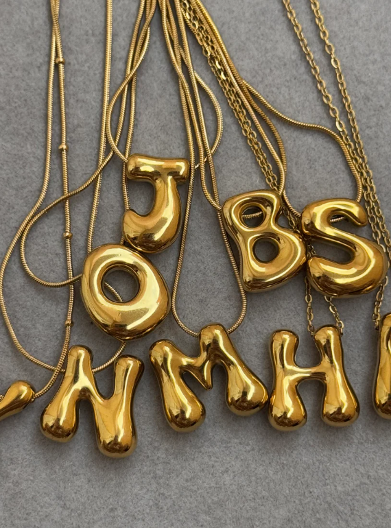 Bubbly initials