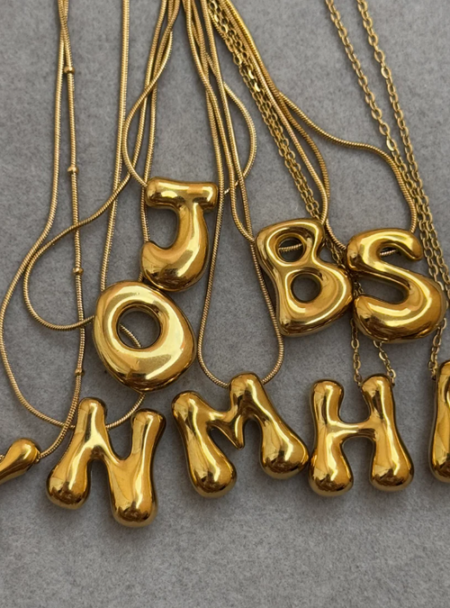 Bubbly initials